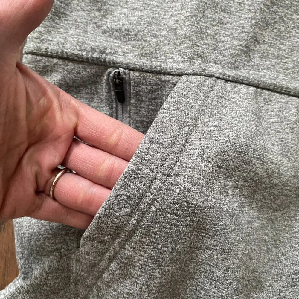 Nike Heather Gray Hoodie with Black Swoosh